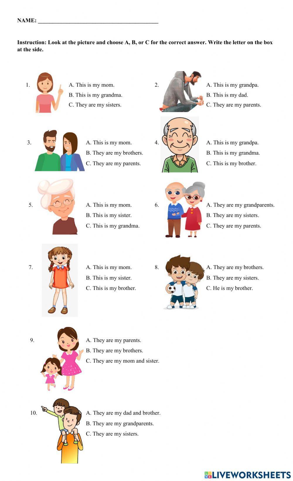 This is my (Introduce a family member)