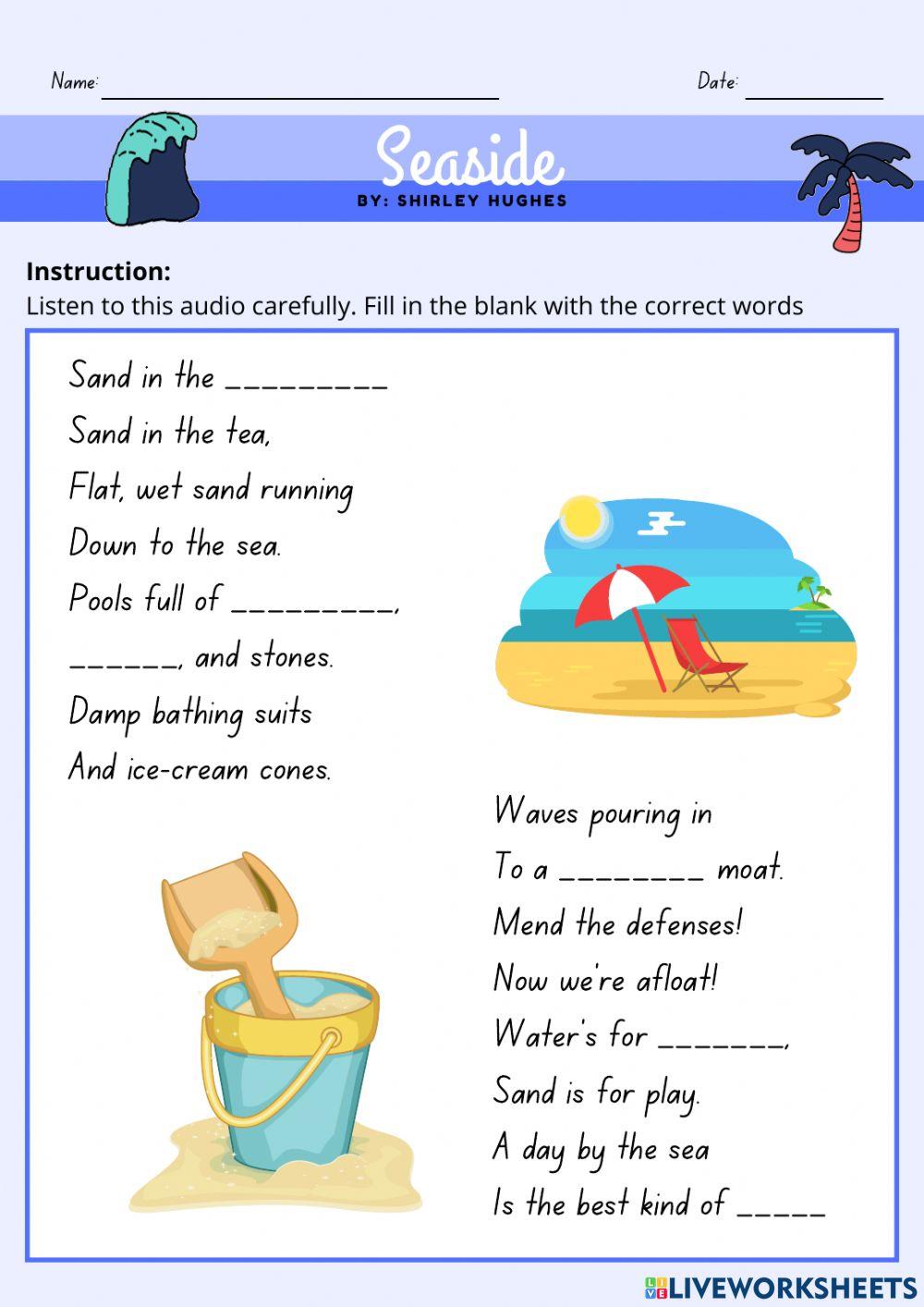 Seaside by Shirley Hughes It's Lit Listening