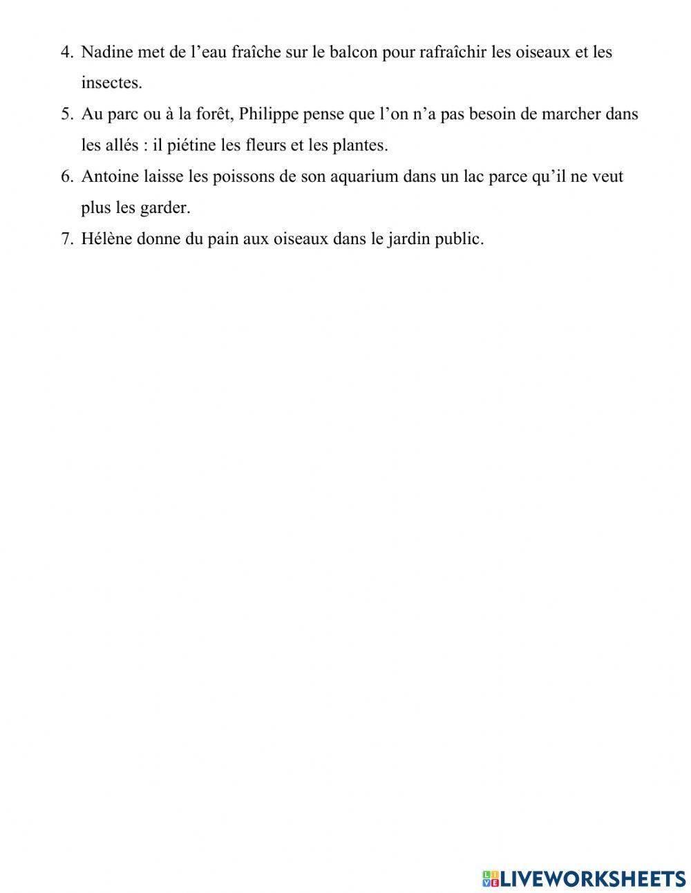 Des écogestes pour la biodiversité