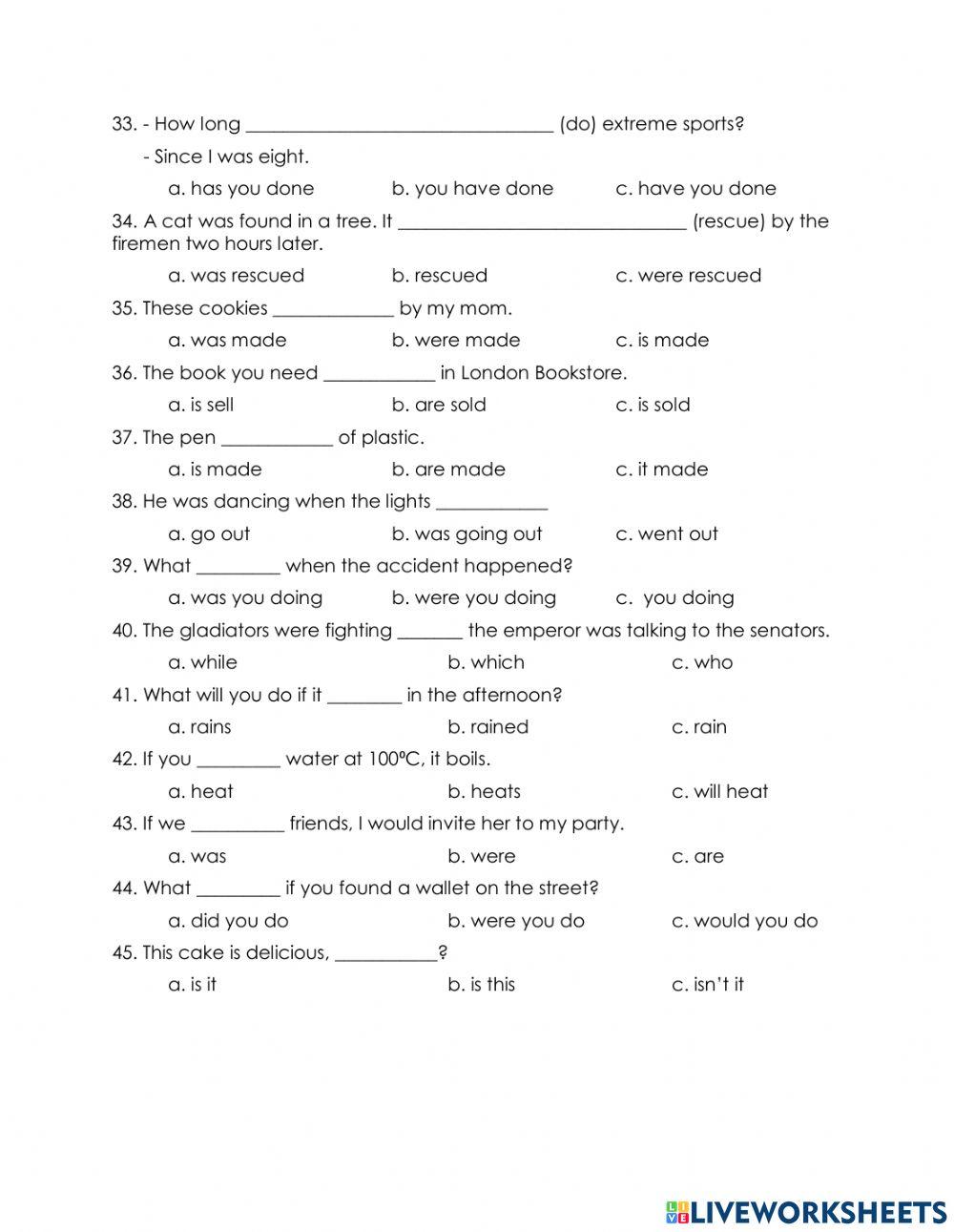 Lvt 6th diagnostic test