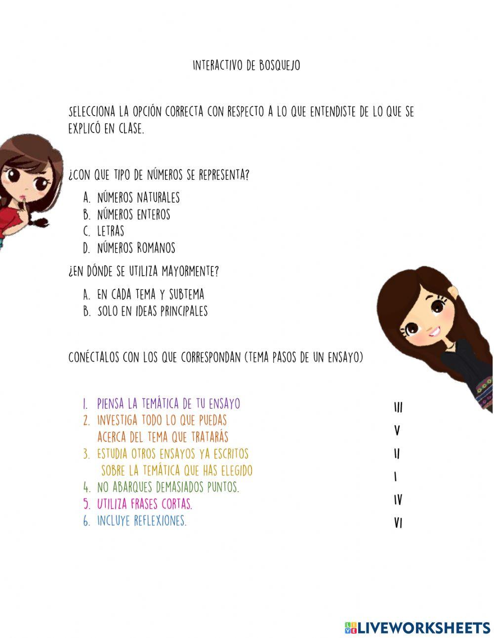 Interactivo de Bosquejo