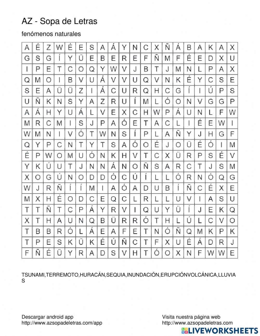 Fenómenos naturales