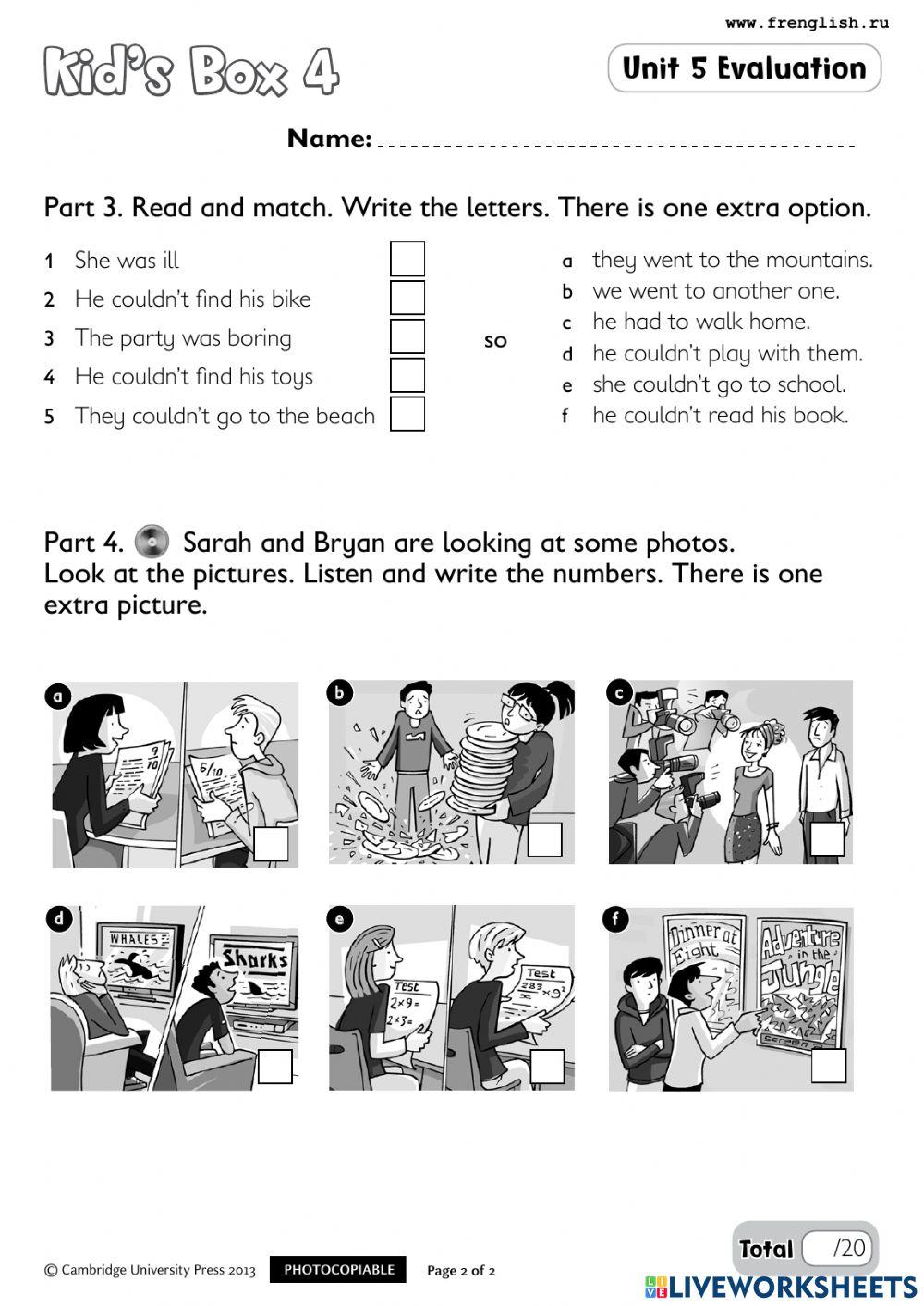 Unit 5 exploring our world test 3888493 ana cristina