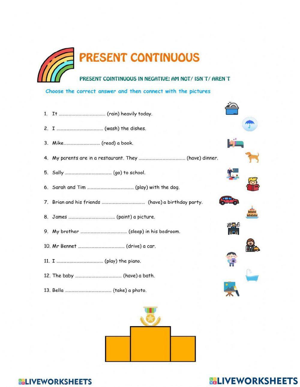 Present Continuous tense