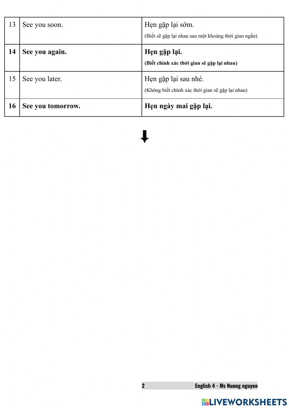 E4U1 Nice to see you again (live)