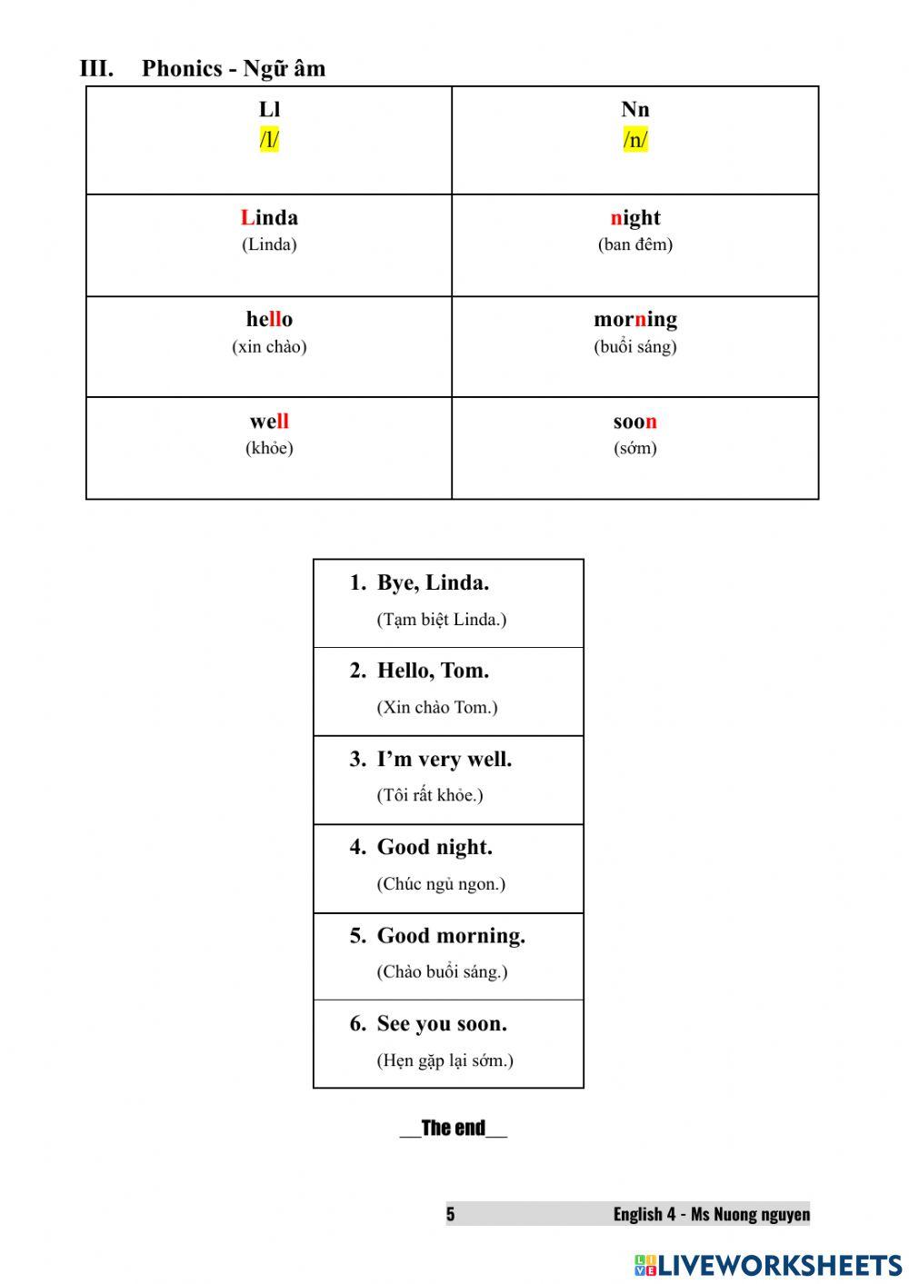 E4U1 Nice to see you again (live)