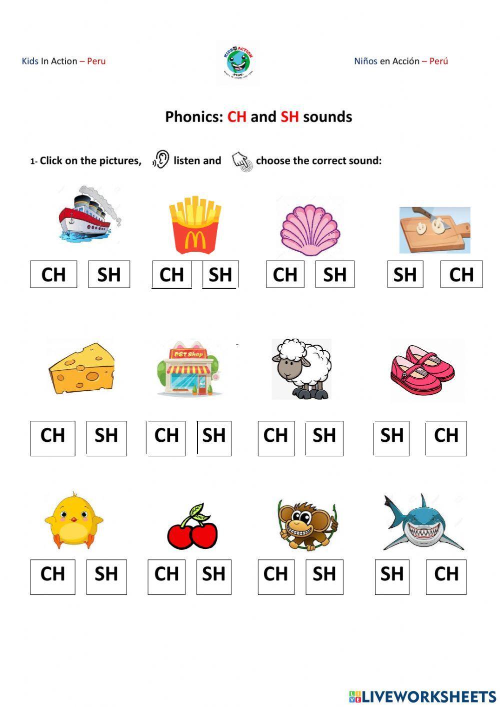 Sound ch and sh