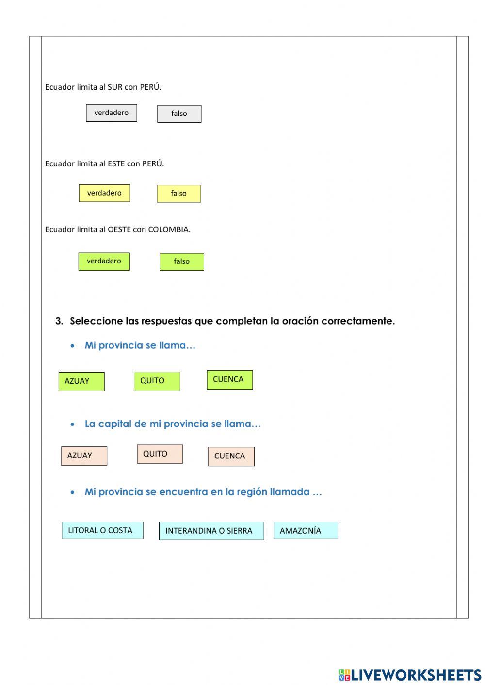 Evaluación  - ecuador
