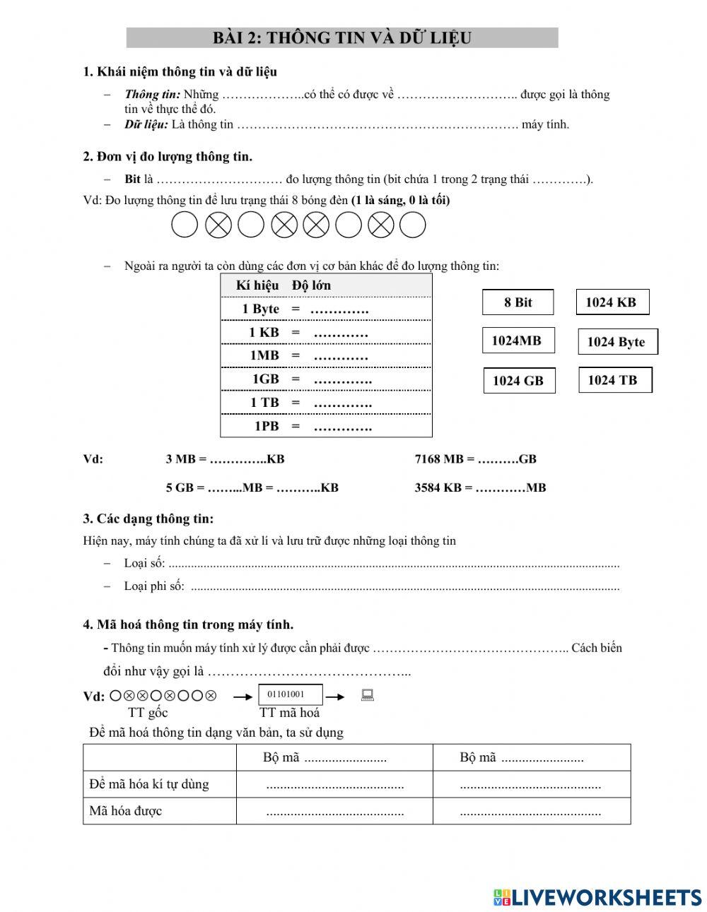 Bài 2 Thông tin và dữ liệu