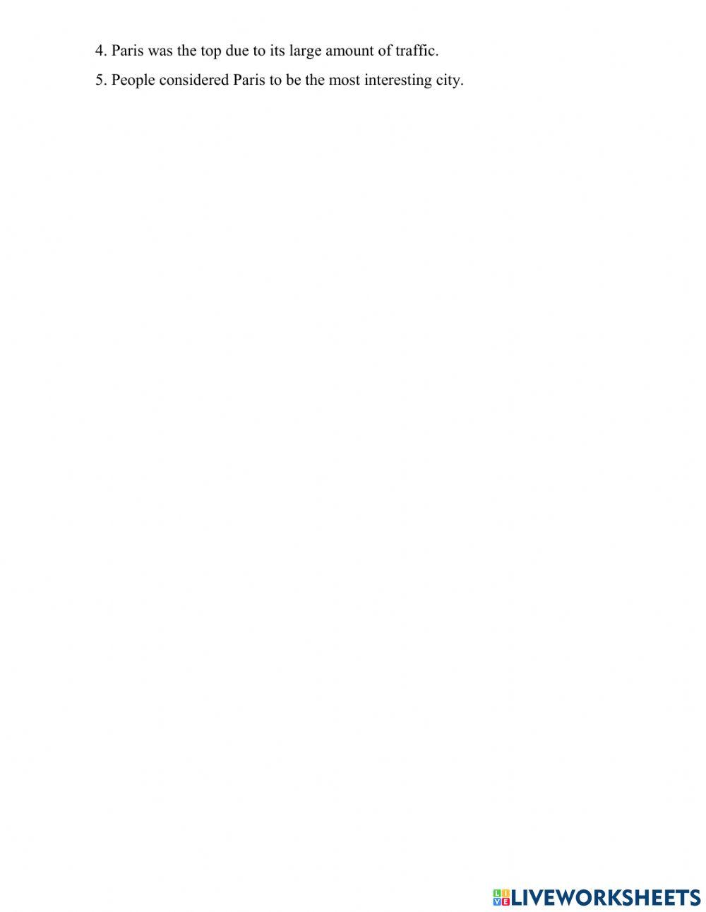 The big cities in the world