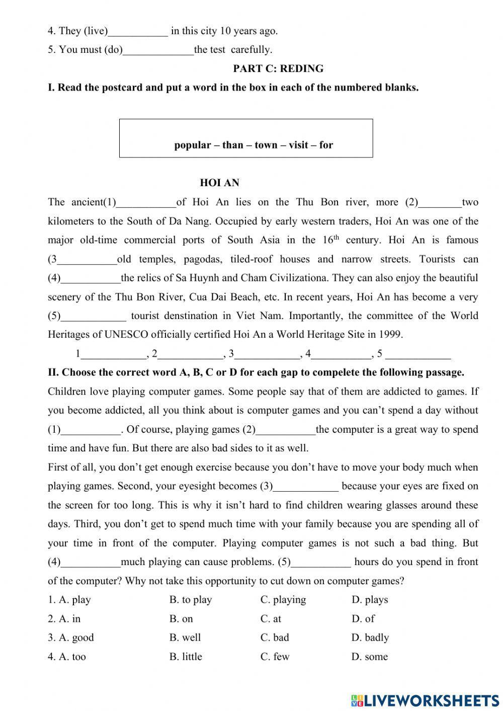 E8 - mid-term test 1