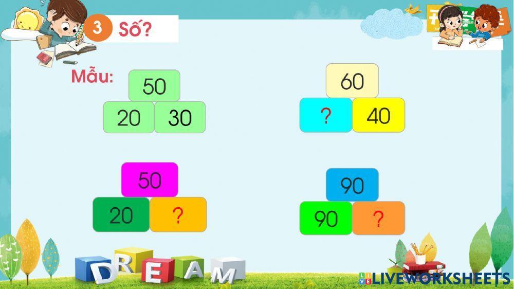 Số bị trừ - Số trừ - Hiệu