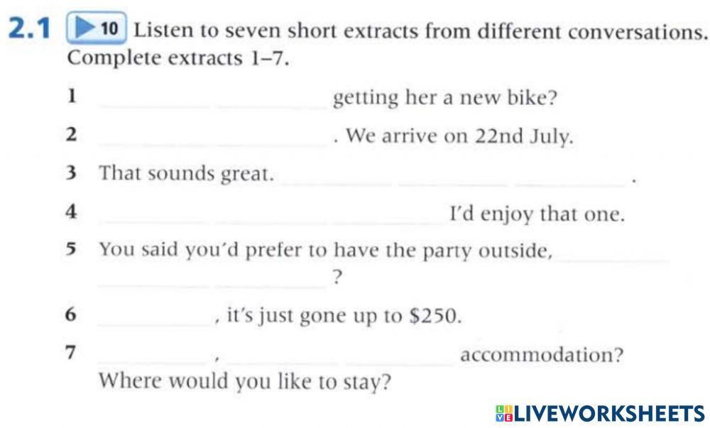 Ielts 2.1 - listening u2