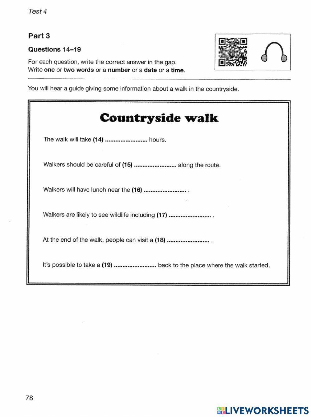 Pet listening practice