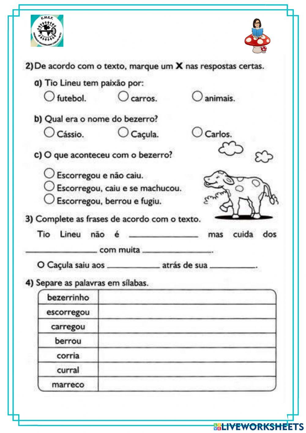 RR e compreensão de texto