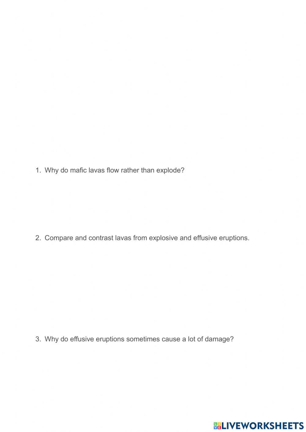 7.6 Effusive Eruptions