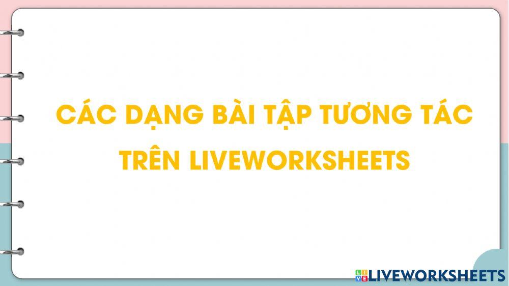 Live worksheets