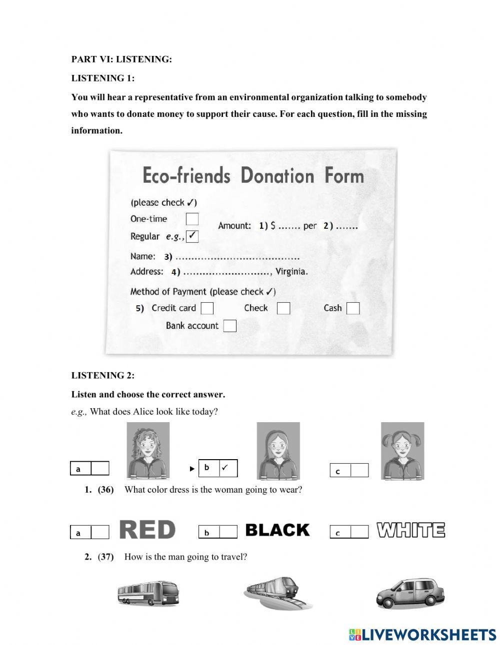 DS - Access 3 - Test 4 Listening