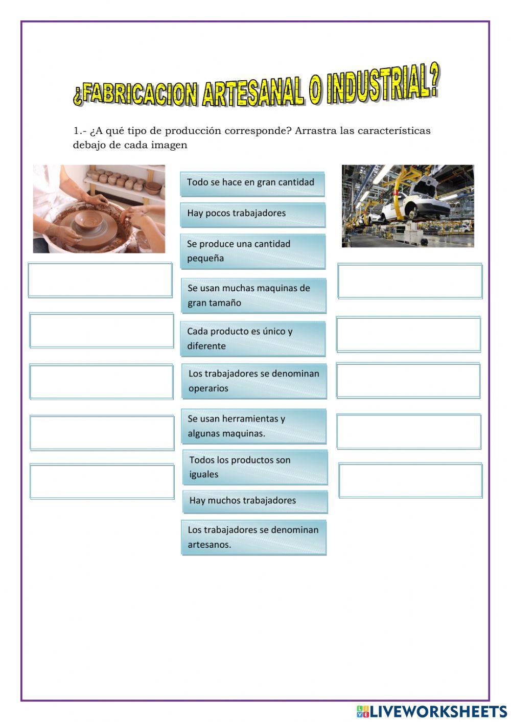 Artesanal e industrial