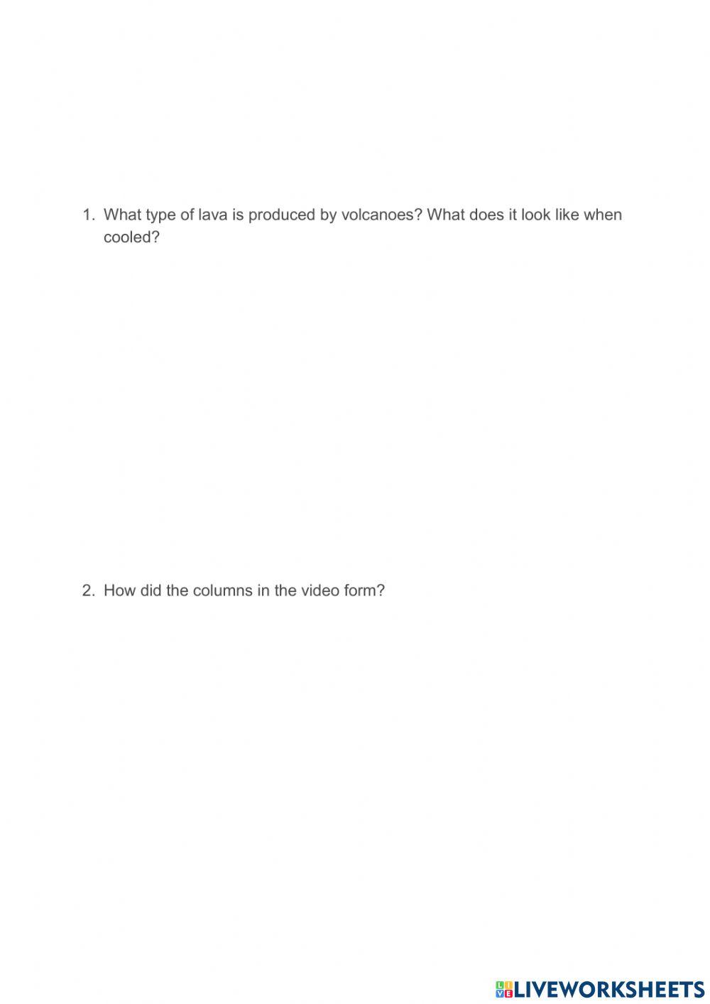 7.10 Volcanic Landforms