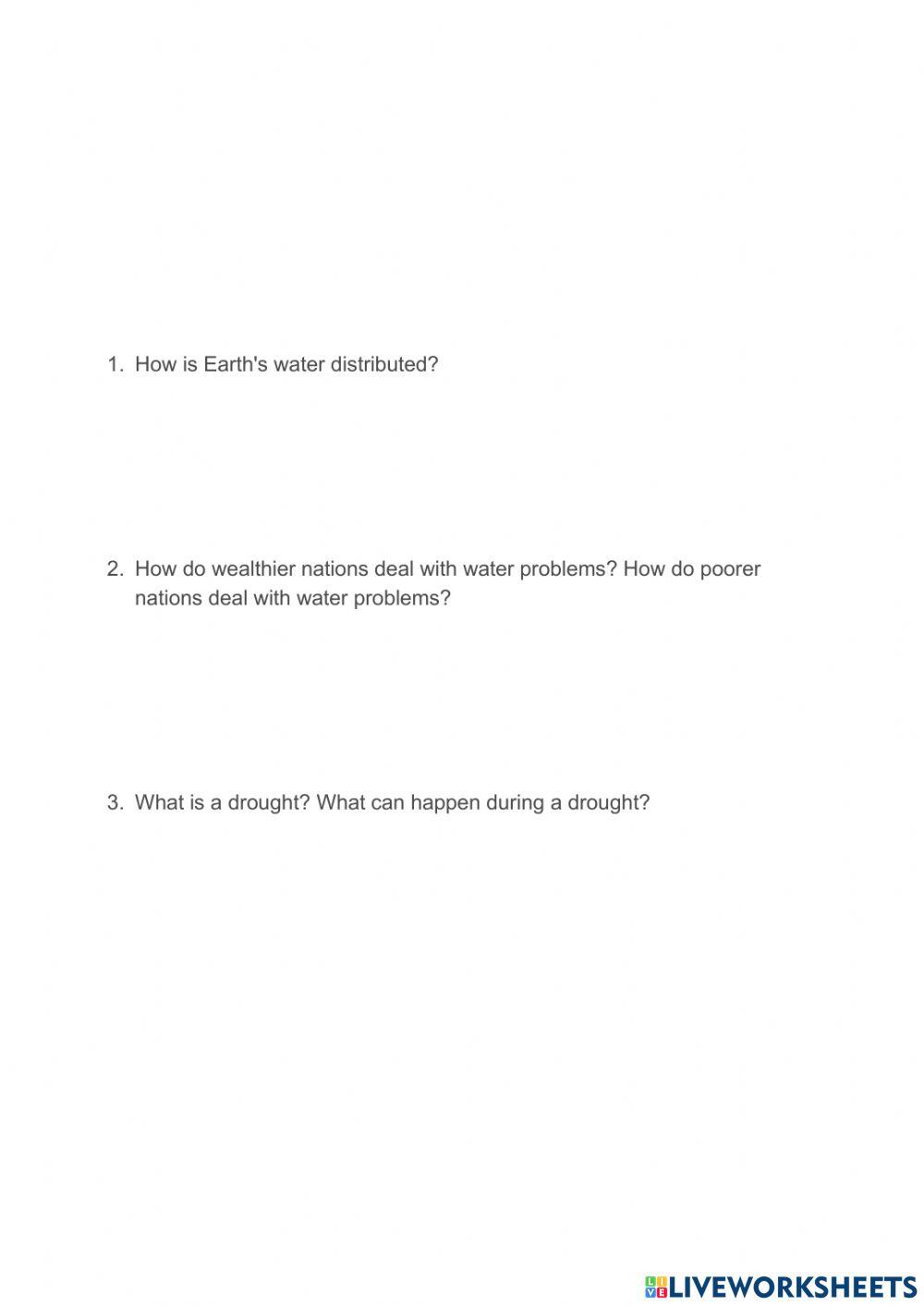 8.5 Water Distribution