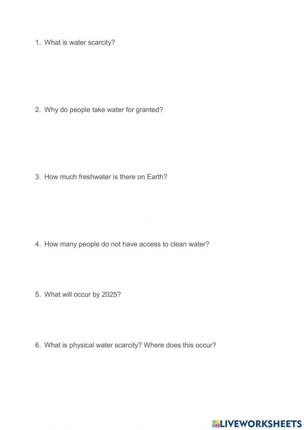 8.5 Water Distribution