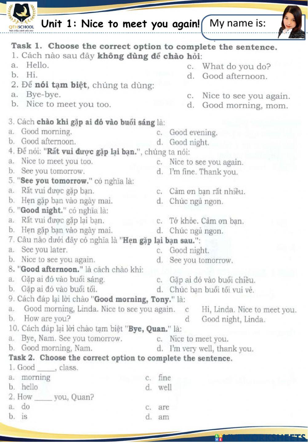 Grade 4: Nice to see you again!