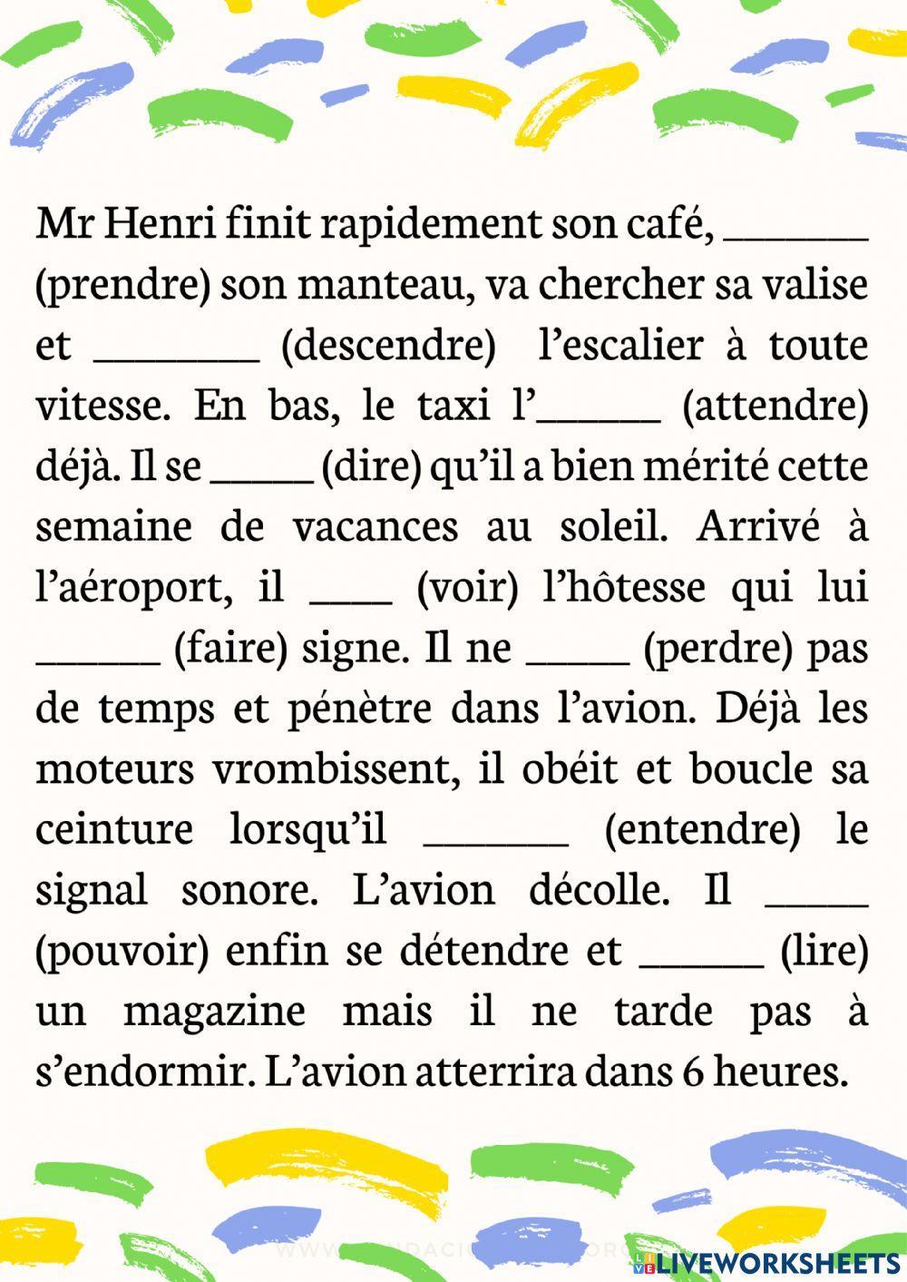 Verbes du troisième groupe