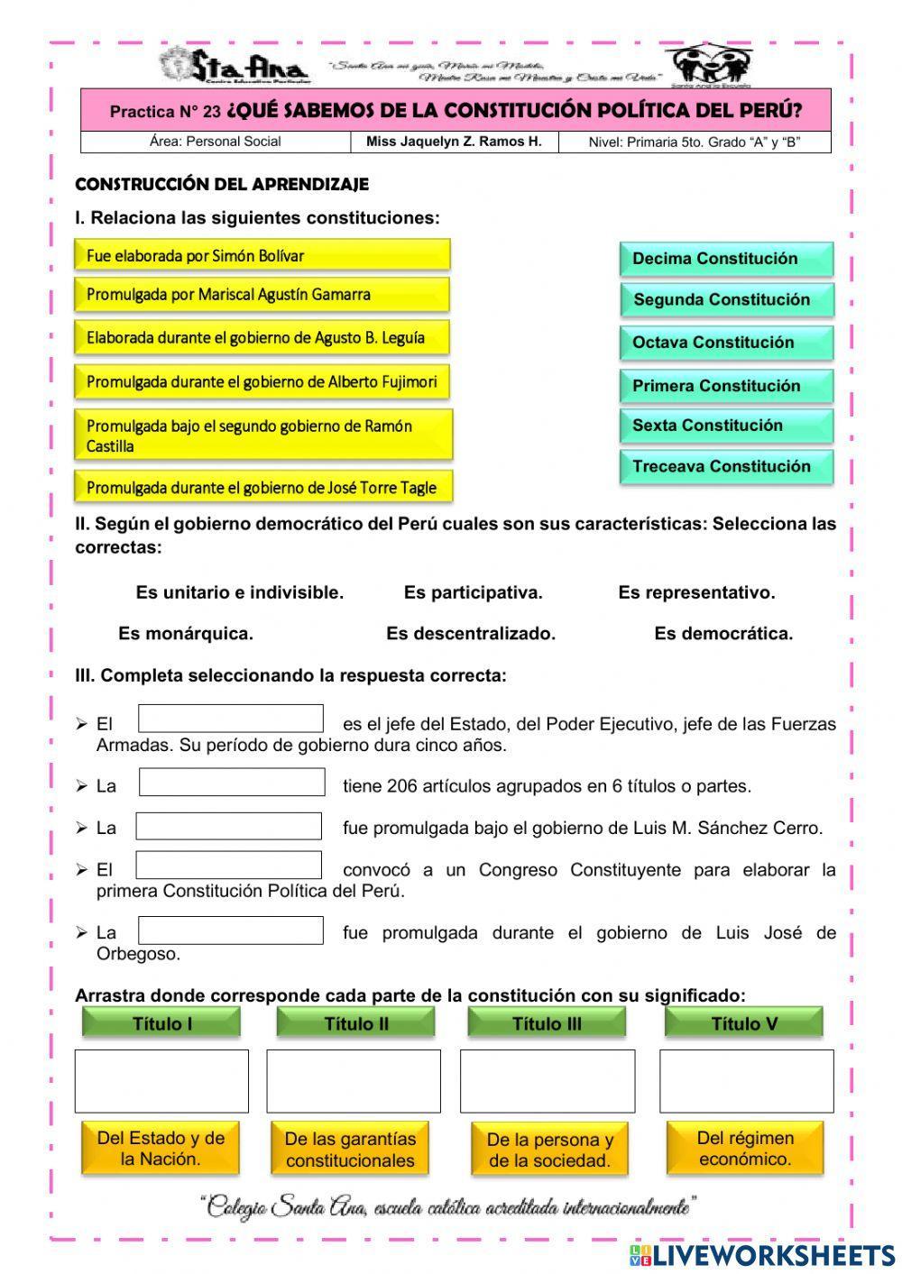 Constitución politica del perú