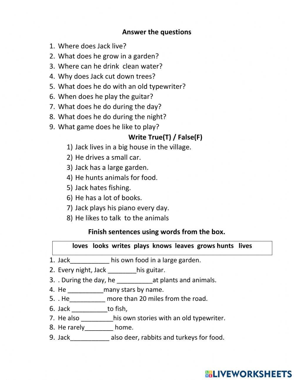 Jack from the forest