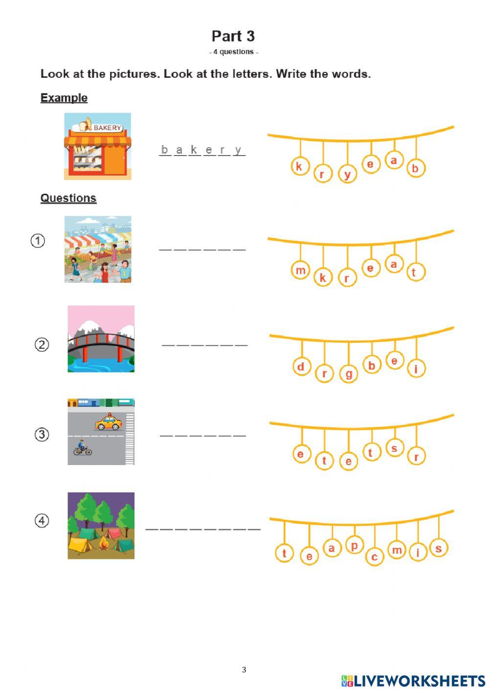 Reading and WritingFinal Test- level 2