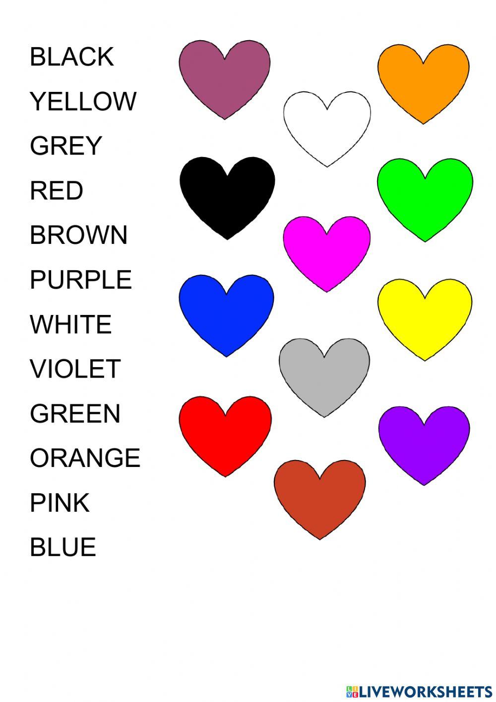 Colours - hearts