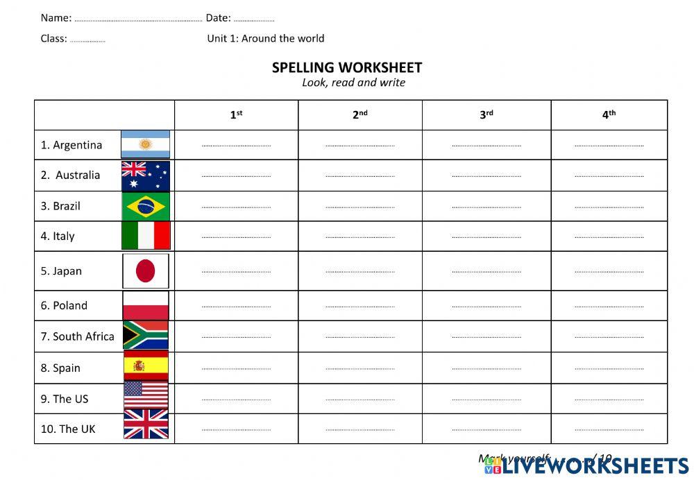 L3-u1-w2-Spelling WS