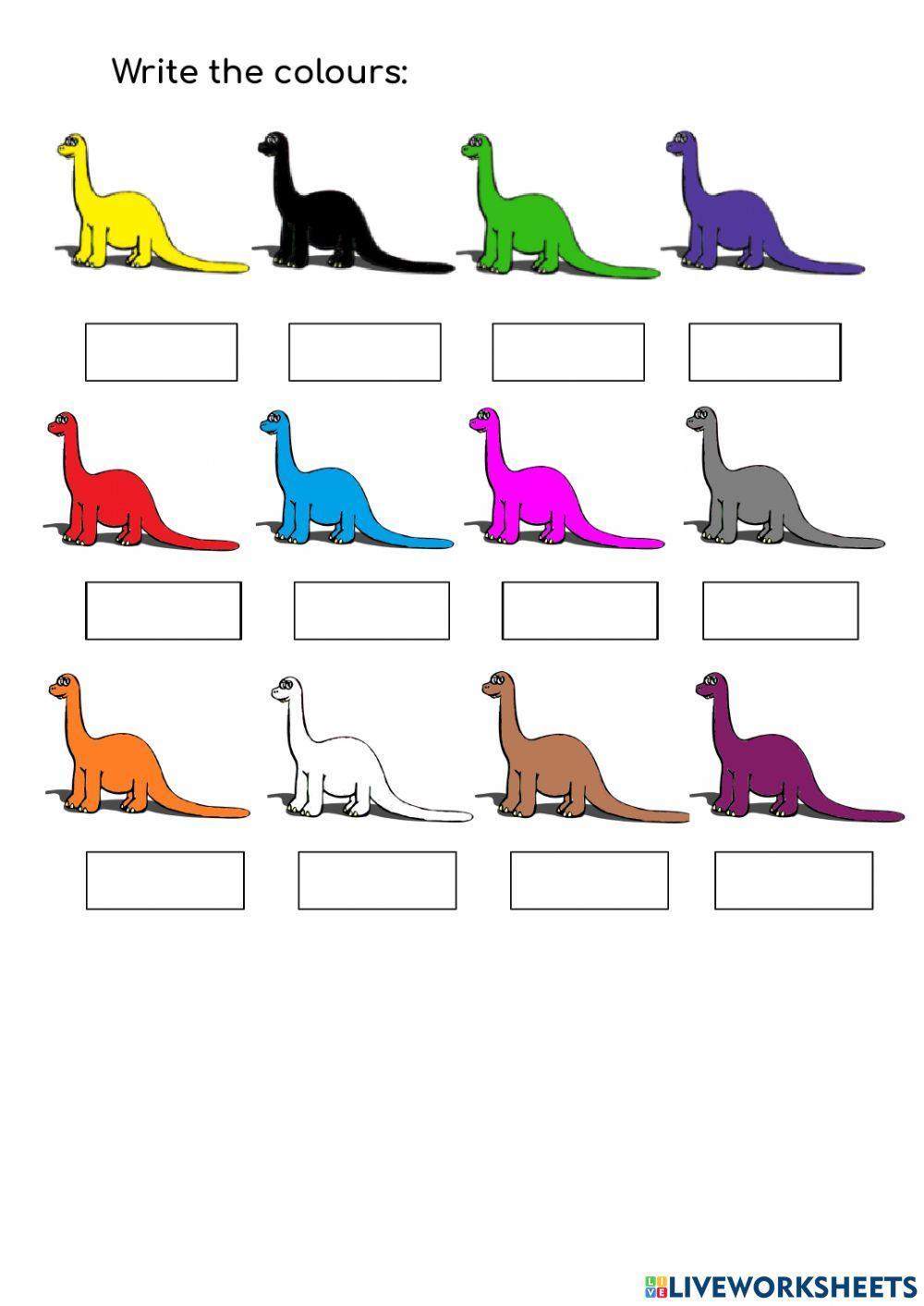 Colours - dinosaurs