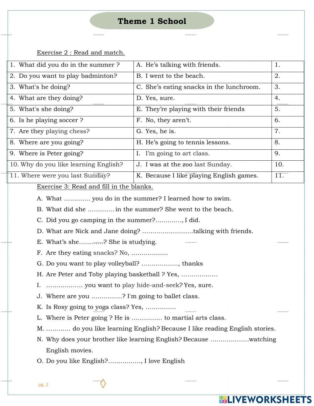 I learn smart start grade 5 theme 1 - Lesson 1