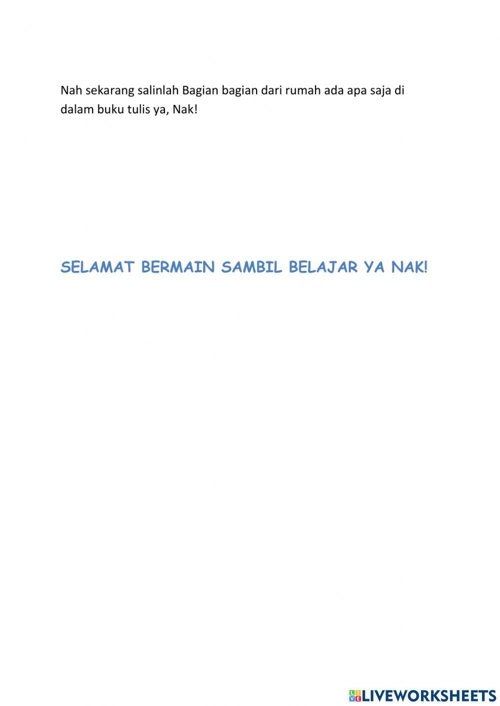 Tema lingkunganku subtema rumahku