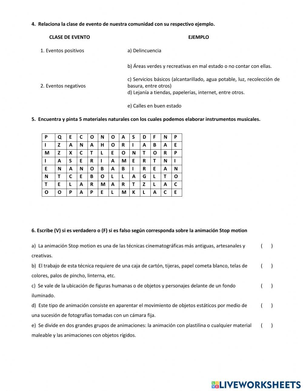 Tarea diagnóstica