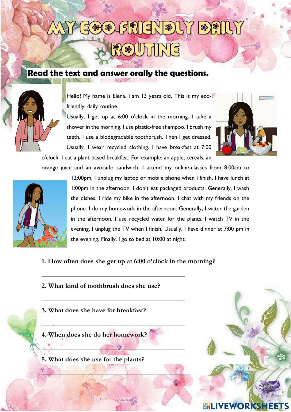 My eco-friendly daily routine