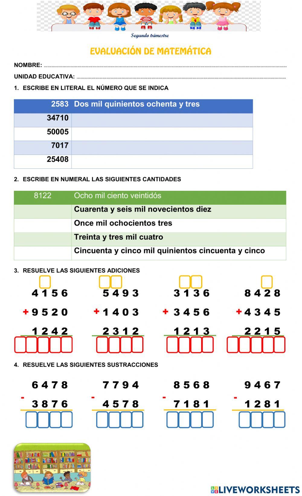Evaluación 2º trimestre