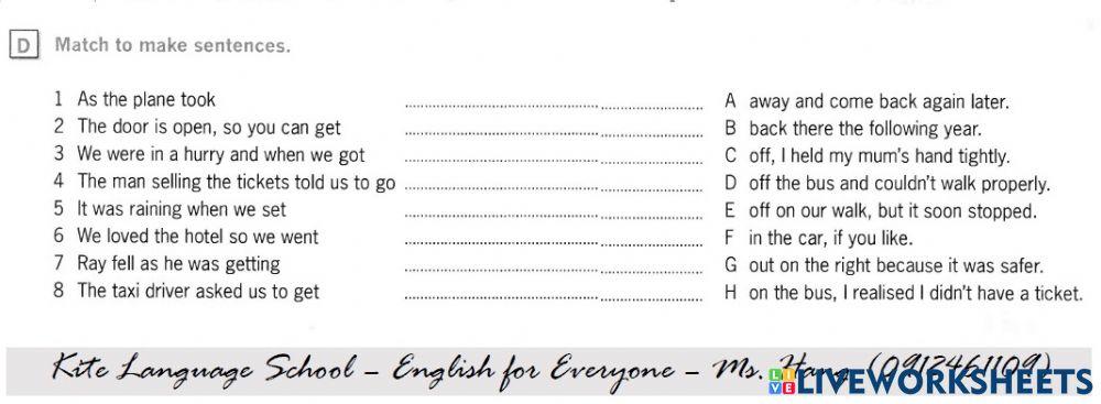 Destination Unit 9 - p 38 - D