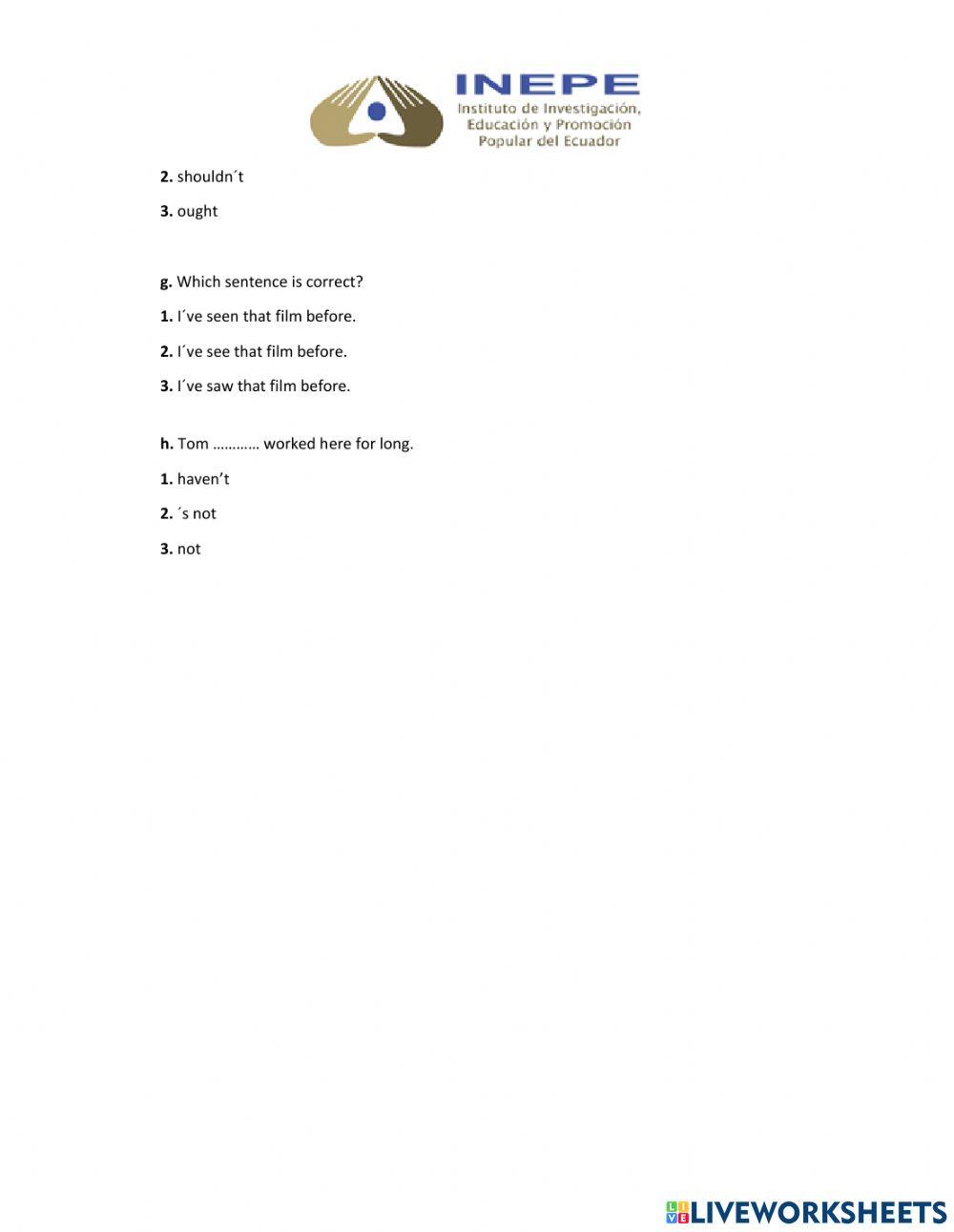 Use of english 3rd year