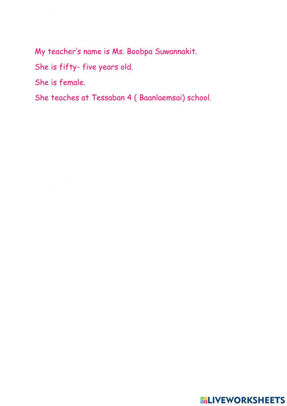 personal information