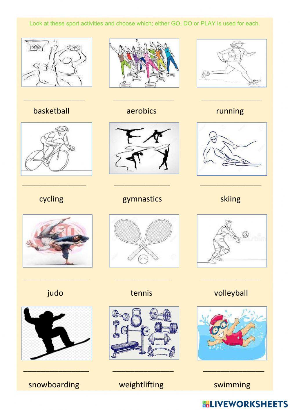 Do, Go, Play-Vocab for Sports