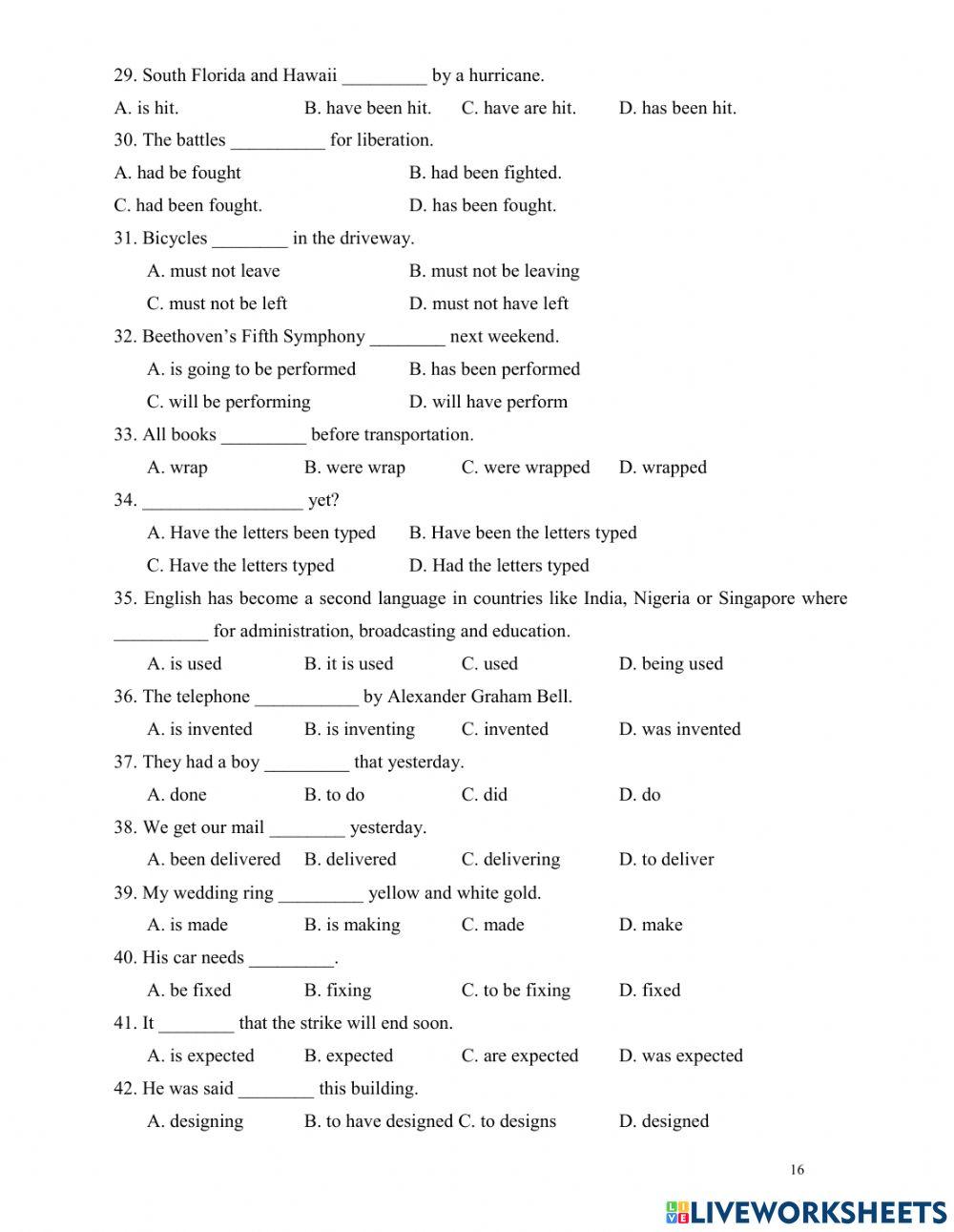 Passive voice mar 2020 4