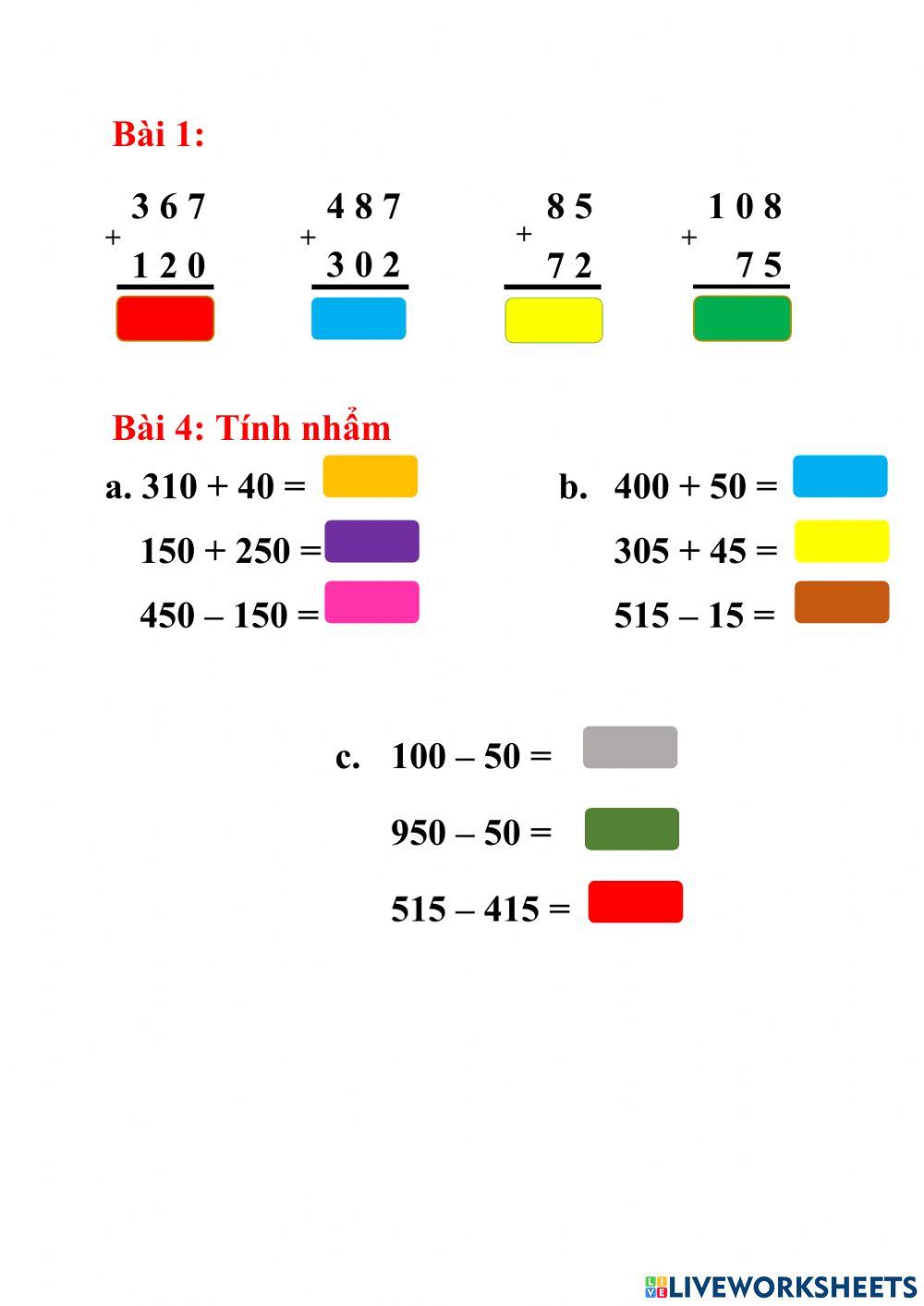 Luyện tập toán tuần 2