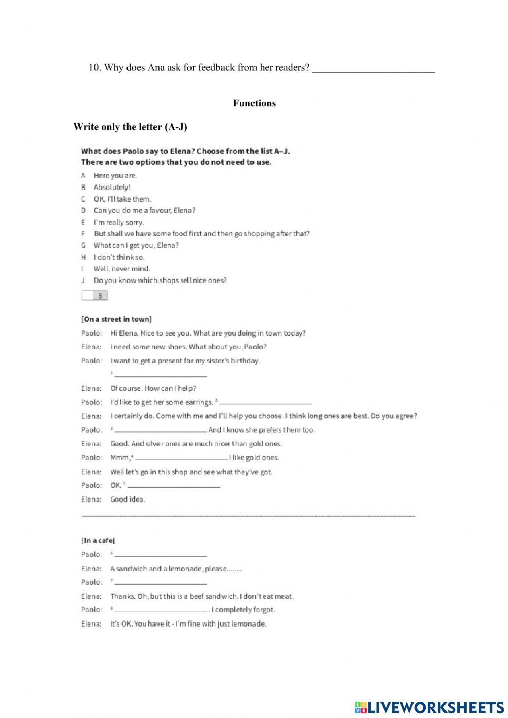 Placement Test 4ºESO