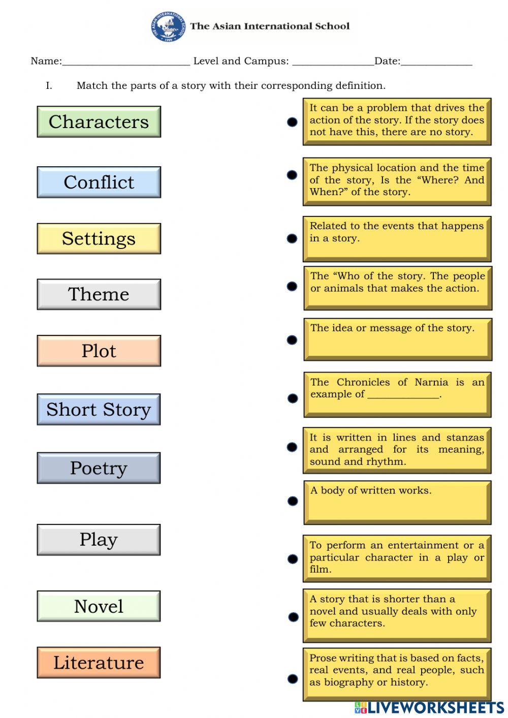 Major Forms and Story Elements