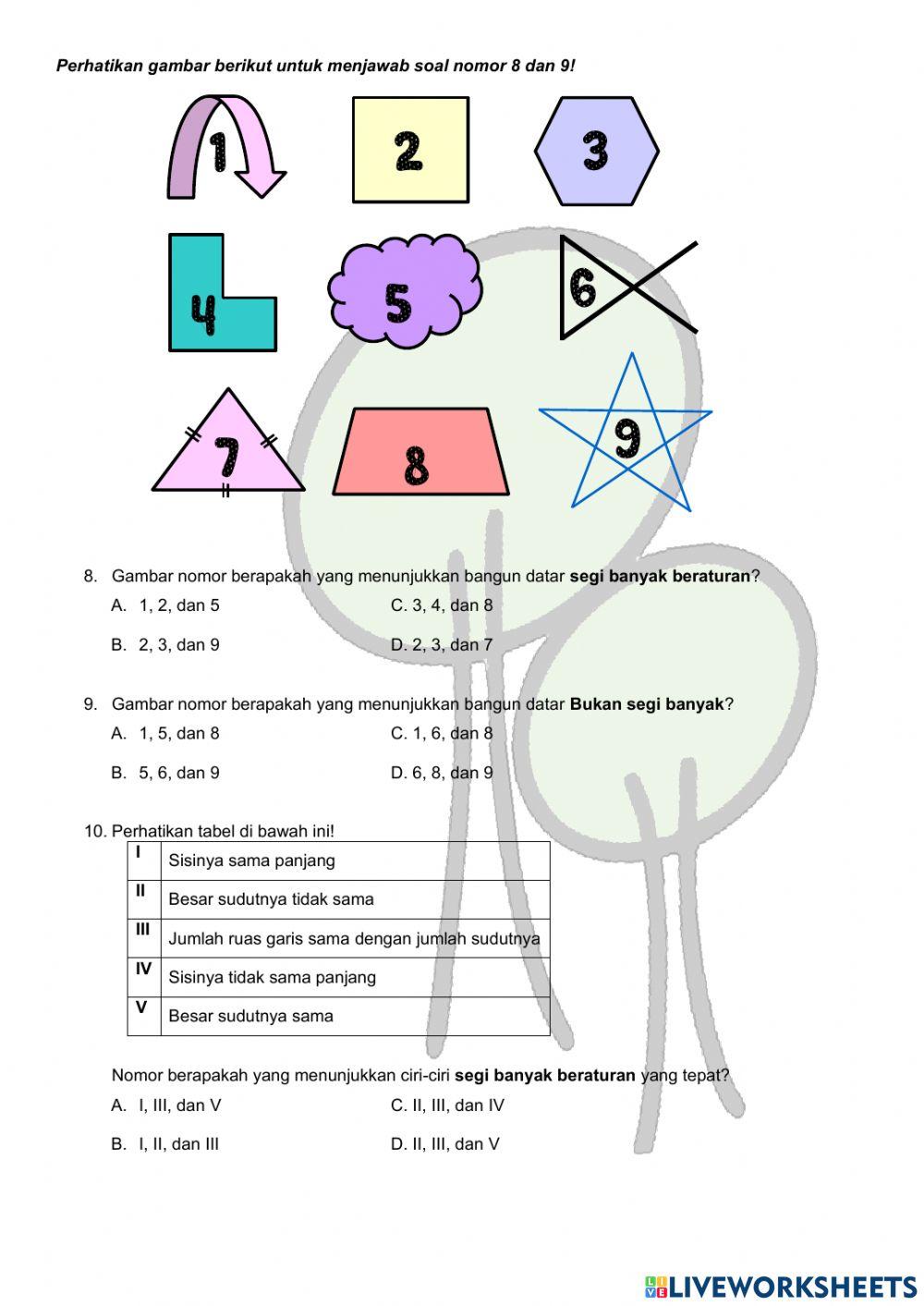 PH Matematika Segi Banyak