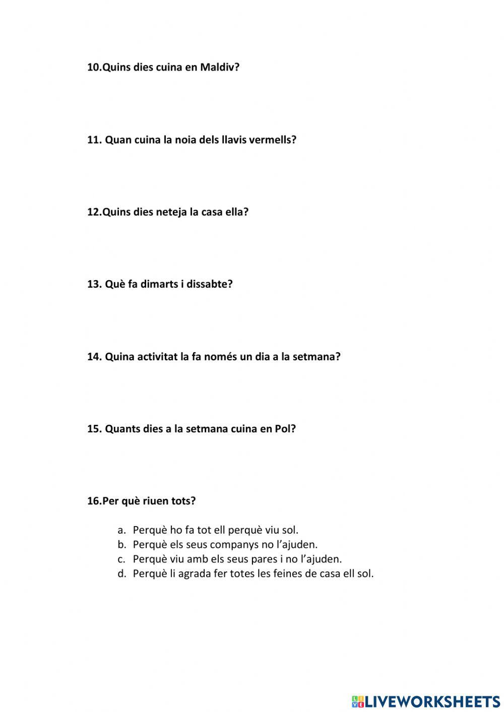 Les feines de cada dia