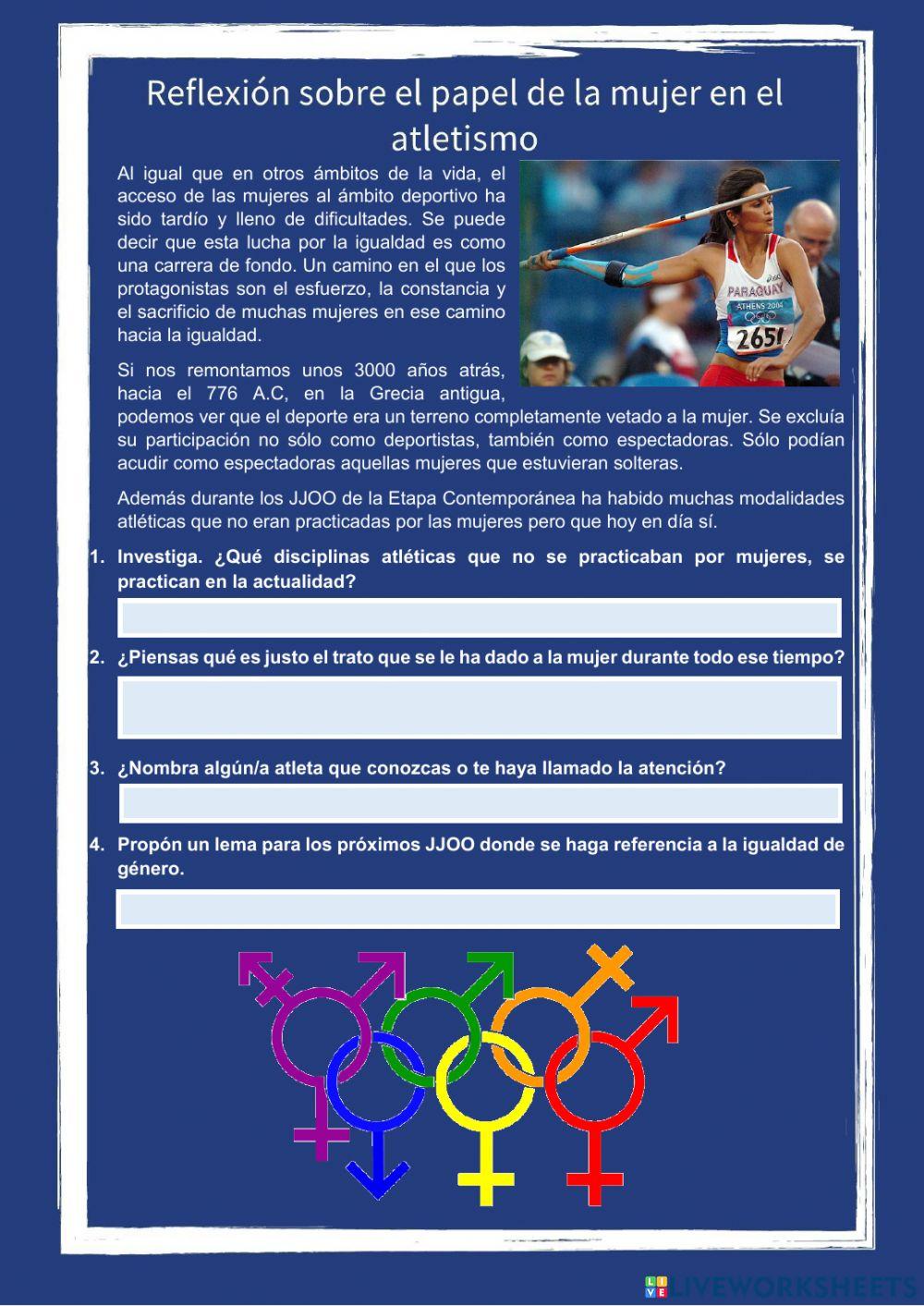 La mujer y el atletismo